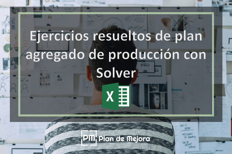 Ejercicios resueltos de plan agregado de producción con solver