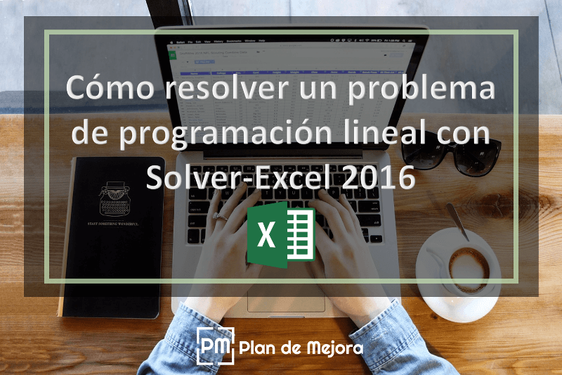 Cómo resolver un problema de programación lineal con Solver-Excel 2016