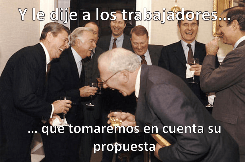 evaluando propuesta de trabajadores