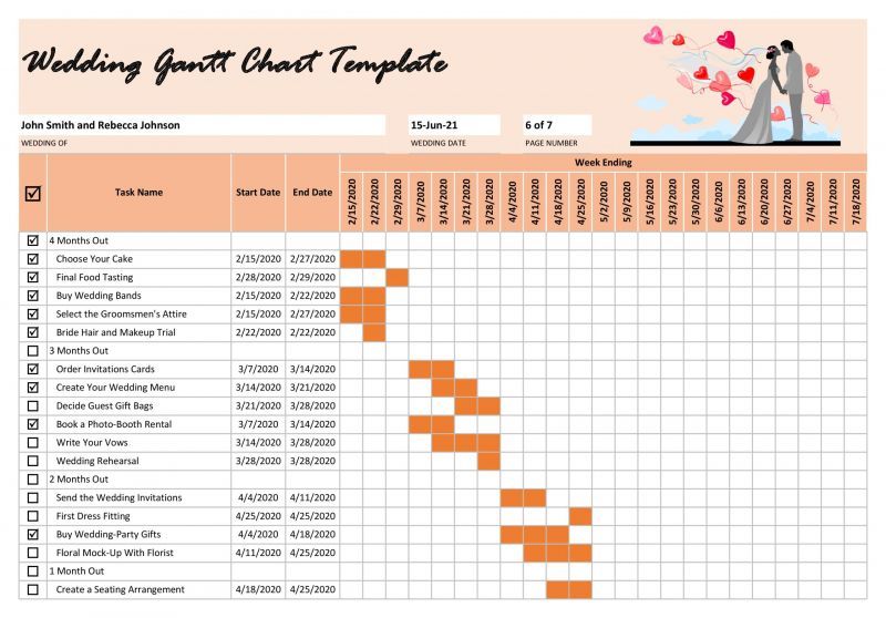 diagrama de gantt plantilla word