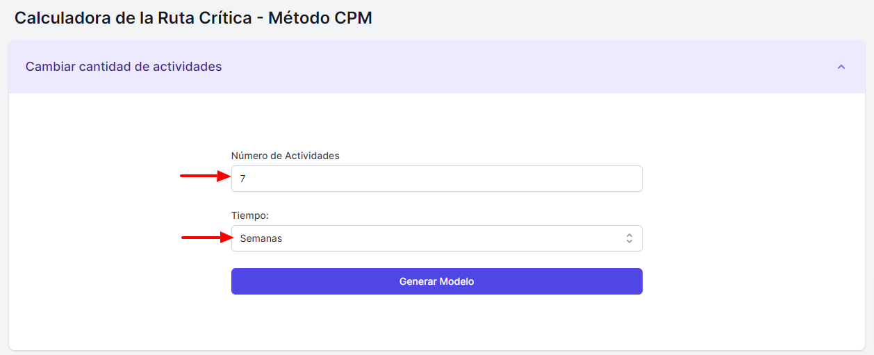 Cómo utilizar la calculadora de la ruta crítica y diagrama PERT CPM online