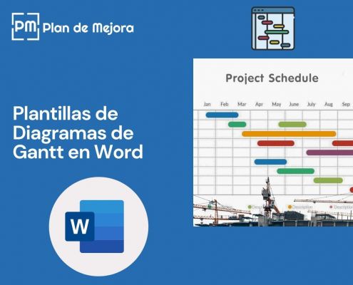 plantillas diagrama de gantt en word