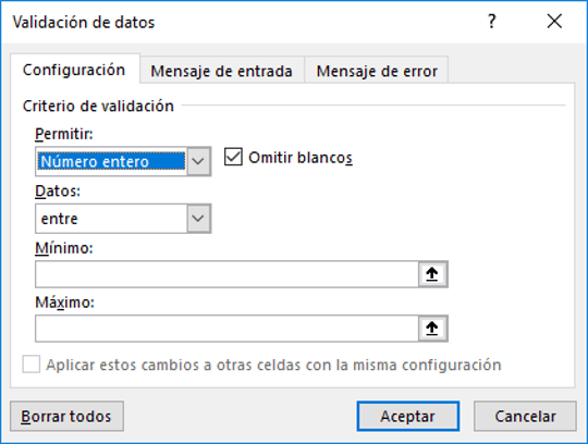 validacion de datos